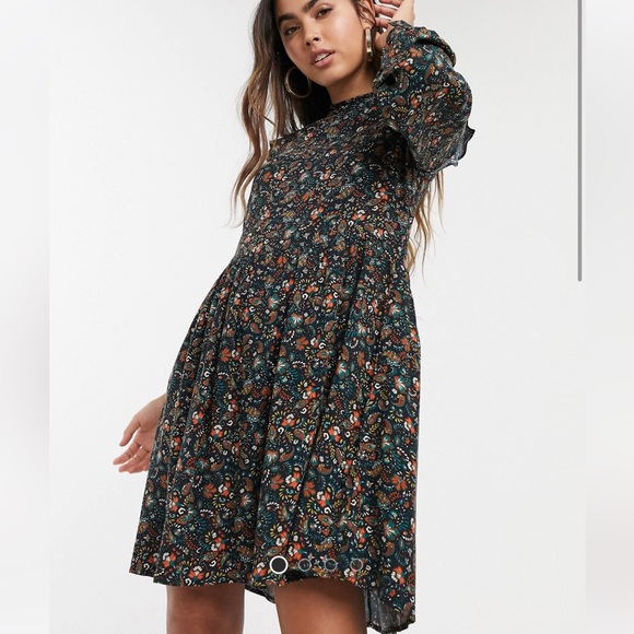 Warehouse loose fit viscose dress - Picture 3 of 7